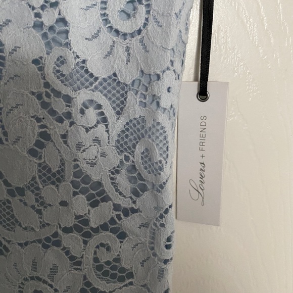 NWT Lovers and Friends Blue Lace Dress M - Picture 4 of 6